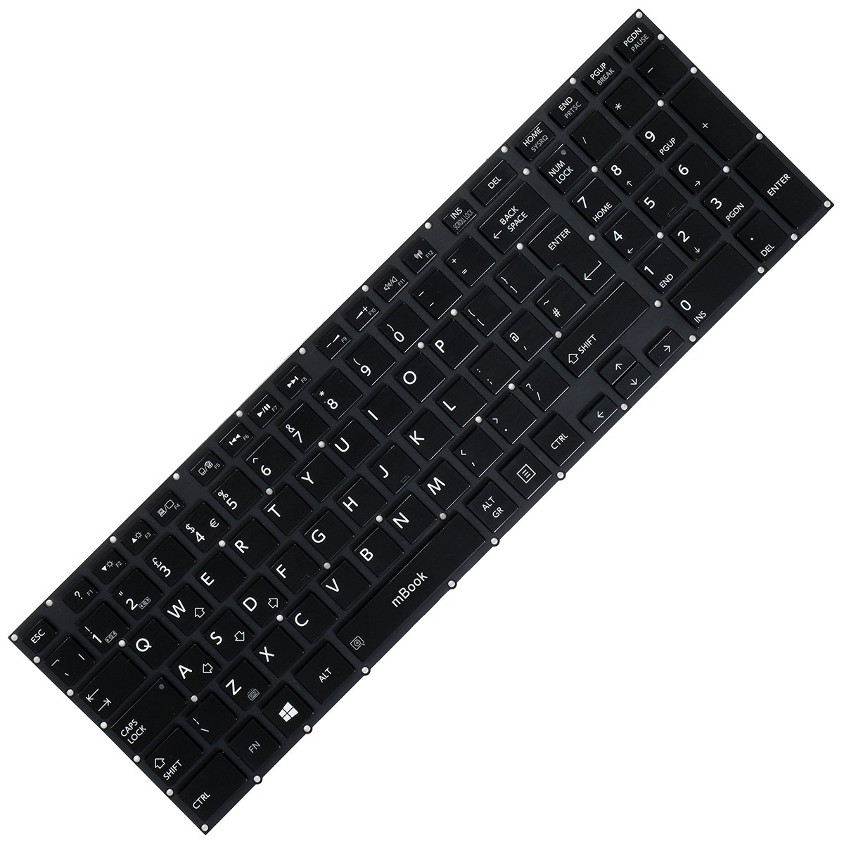 Teclado para Toshiba Satellite P50t-b P50t-bst2n01 P50t-ast2 UK, 