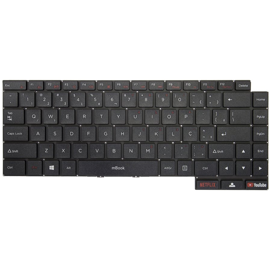 Teclado Compatível Com Positivo Motion SCDY300-16-2, 