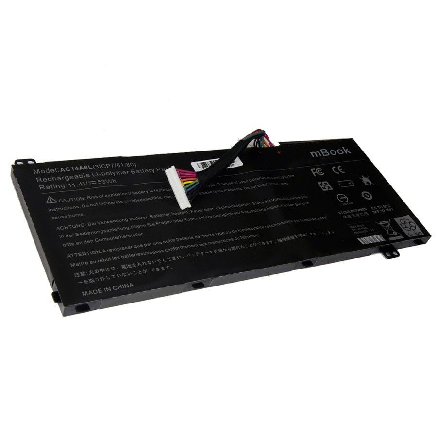 Bateria interna para Acer Spin SP314-51-5133, SP314-51-C5NP, 