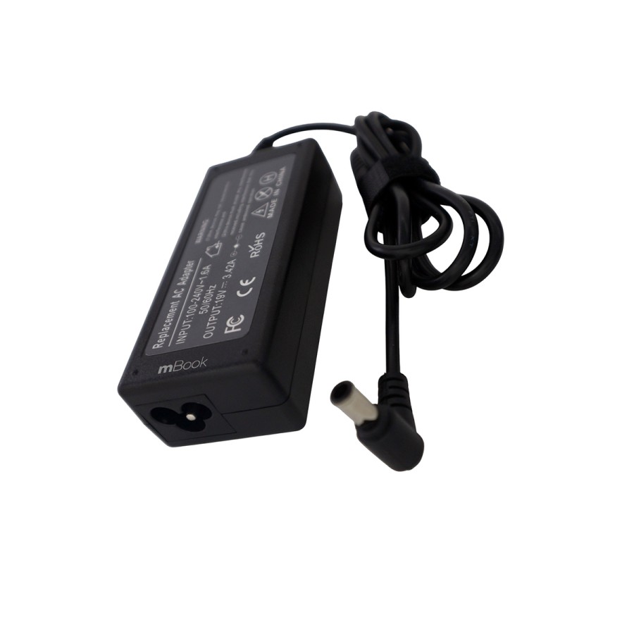 Fonte para notebook LG N550 19V 65W 6.5x4.4, 