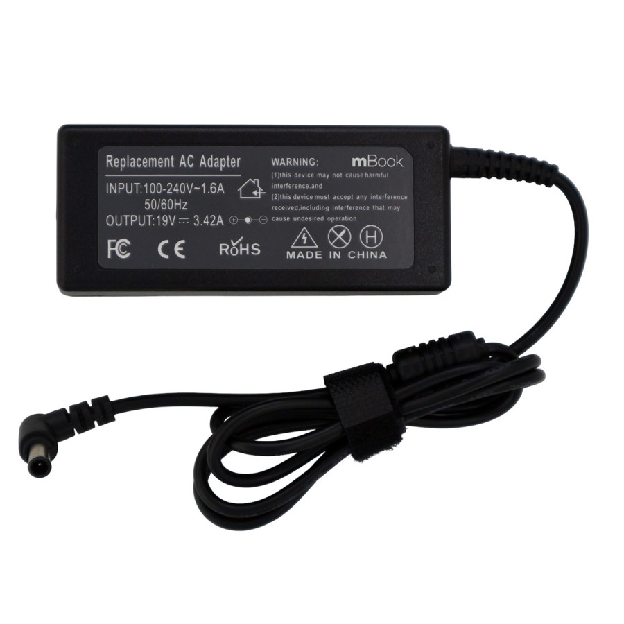 Fonte para notebook LG S43 19V 65W 6.5x4.4, 