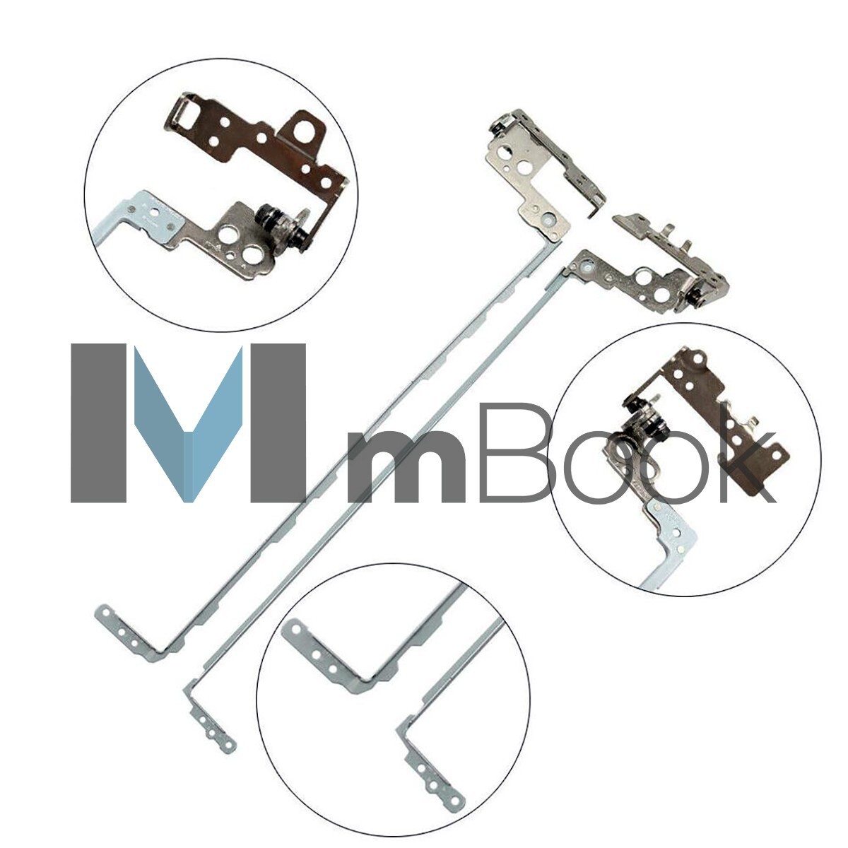 Par de dobradiças para HP 15-BS095MS, 