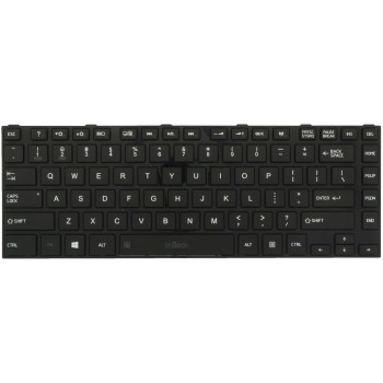 Teclado para Toshiba Satellite Pro C40 americano com moldura, 