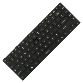 Teclado para Toshiba Satellite Pro C40 americano com moldura, 