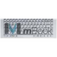 Teclado para Vaio VPC-EA25ECI branco americano com moldura, 