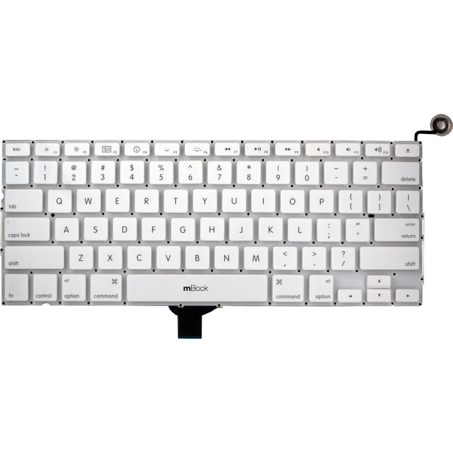 Teclado compatível com MacBook MC207LL/A layout americano, 