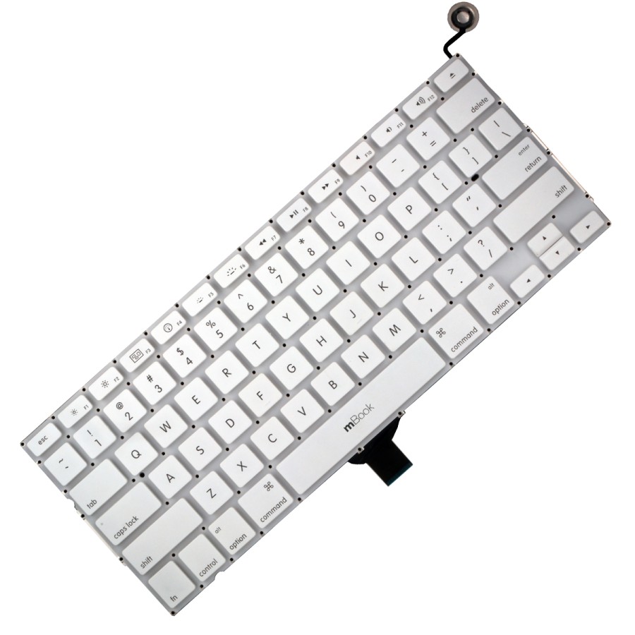 Teclado compatível com MacBook MC207LL/A layout americano, 