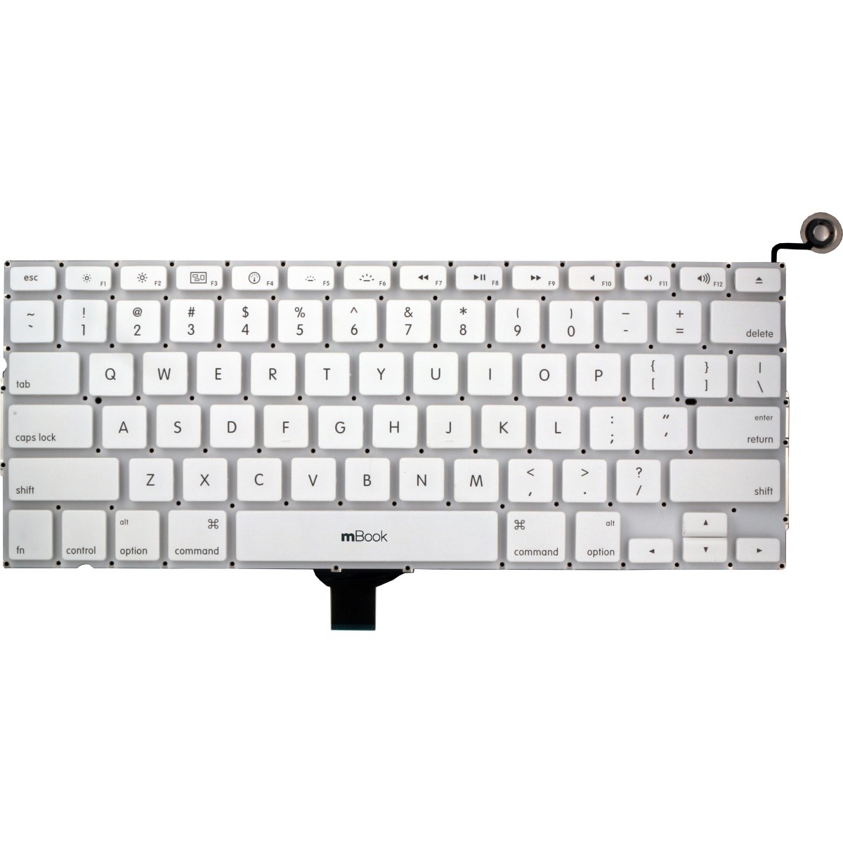 Teclado compatível com MacBook MC516LL/A layout americano, 