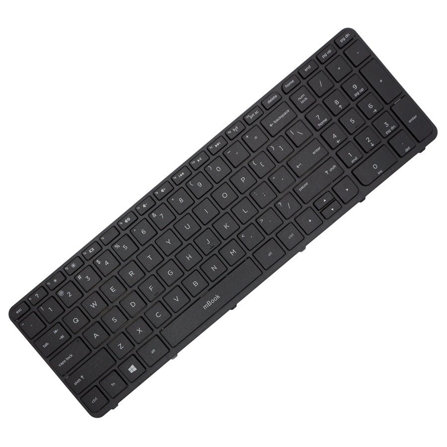 Teclado compatível 710407-001 layout americano, 