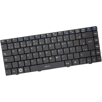 Teclado V092305BK1 A01 para Itautec W7410, W7415 com Ç, 
