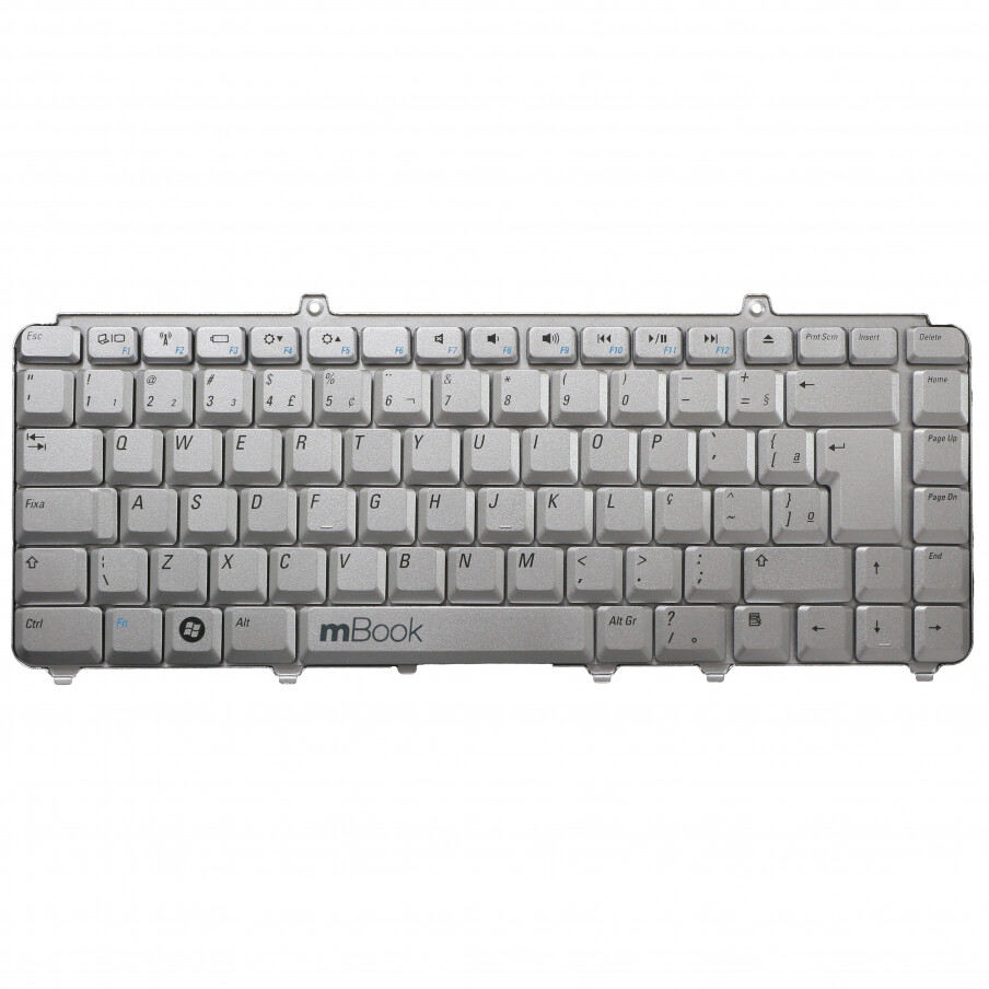Teclado compatível com NSK-D921B para Dell prata com Ç, 