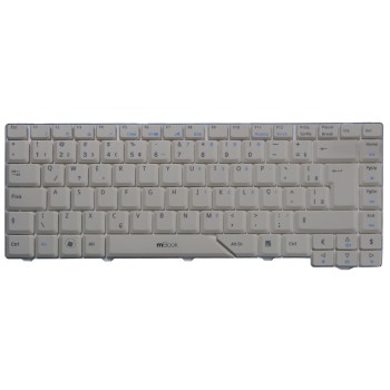Teclado branco para Acer Aspire 4710Z com Ç, 