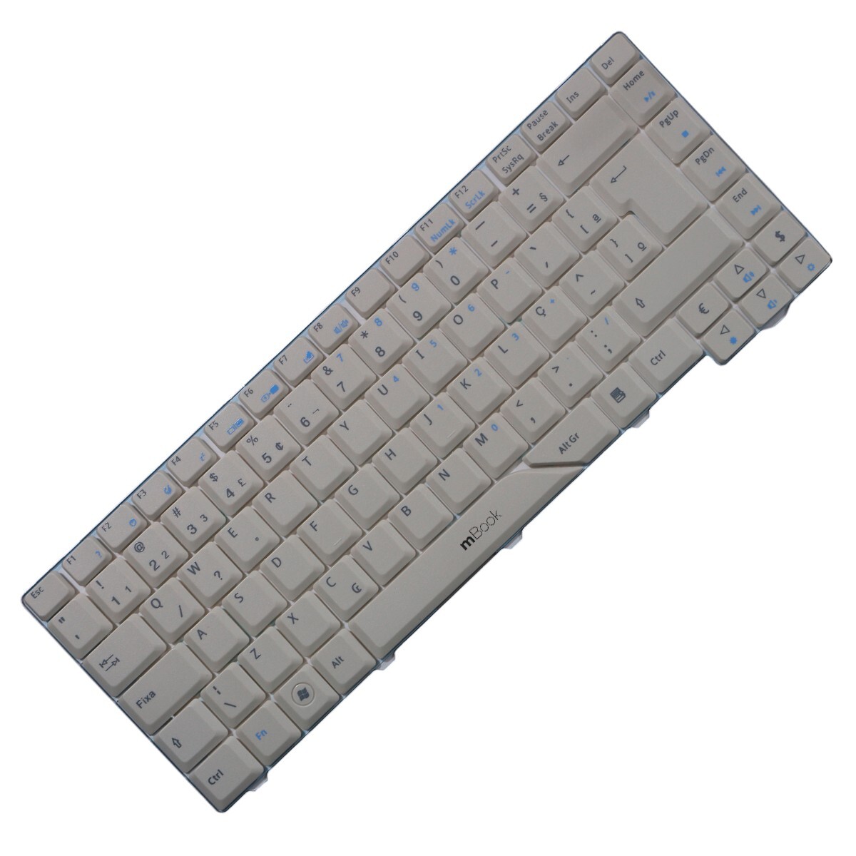 Teclado branco para Acer Aspire 4715 com Ç, 