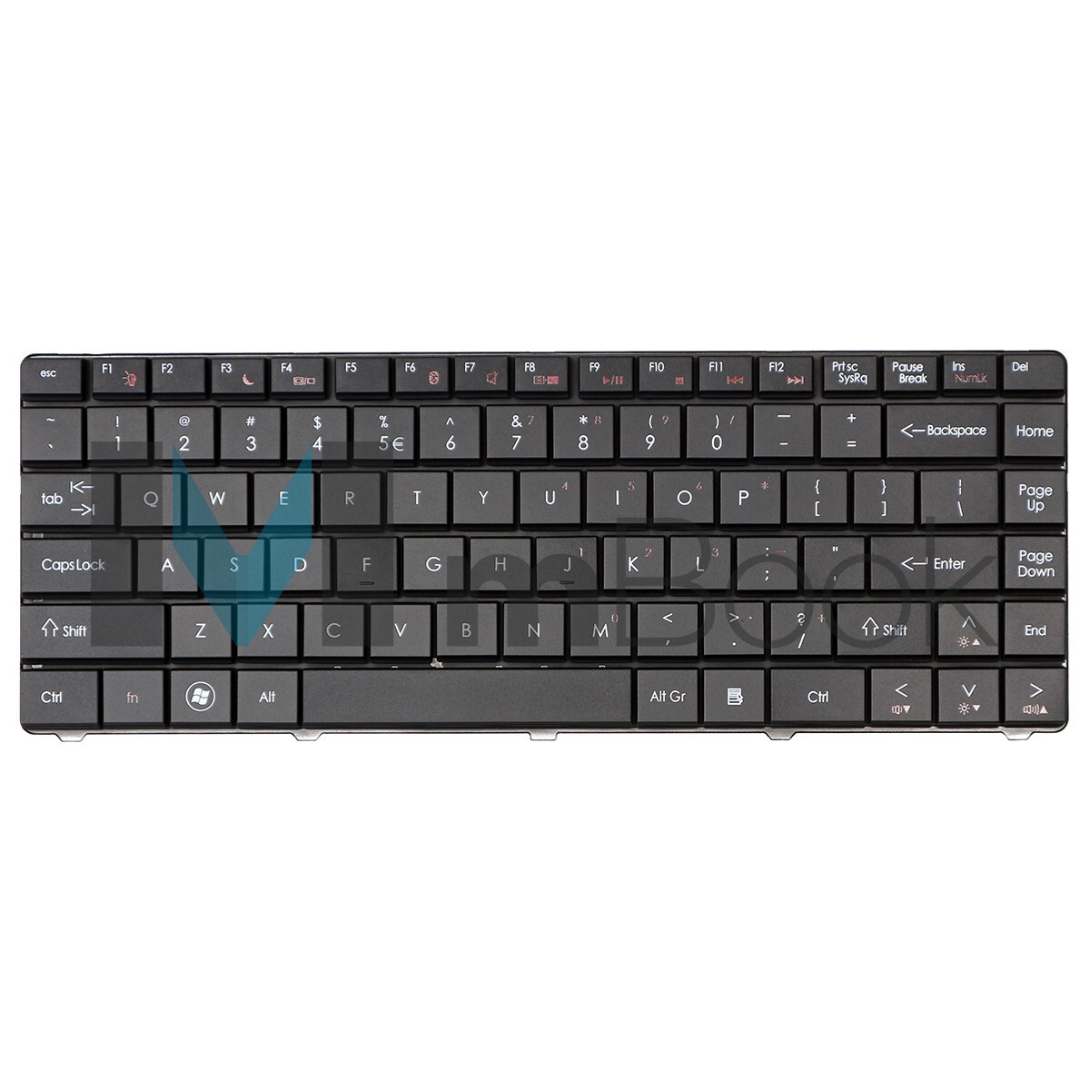 Teclado layout americano para KB.I1400.388, 9Z.N1S82.01D, 