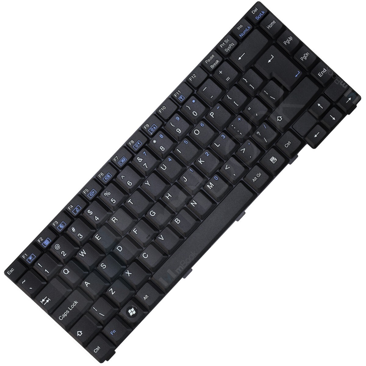 Teclado compatível com MP-03086PA-4304L preto, 