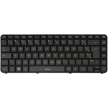 Teclado compatível com 2011470000C brasileiro com moldura, 