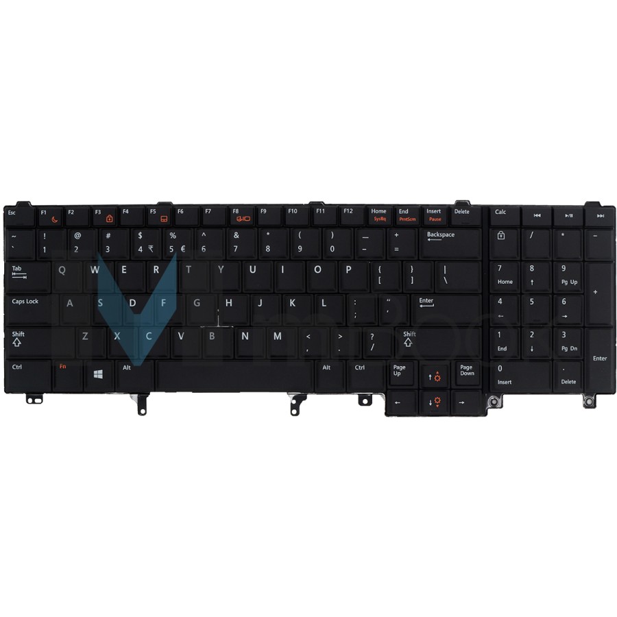 Teclado compatível com Dell X6NG0 layout americano, 