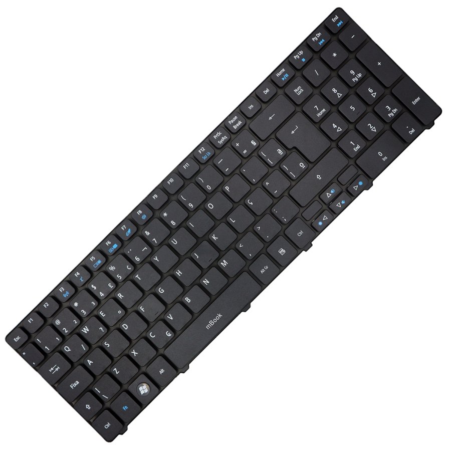 Teclado compatível com 12A053300135M com Ç, 