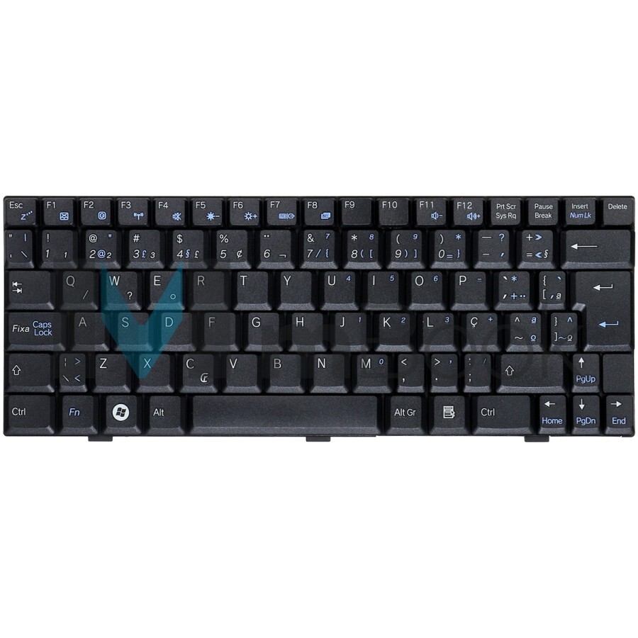 Teclado para Qbex N450, N014 preto layout brasileiro com ç, 