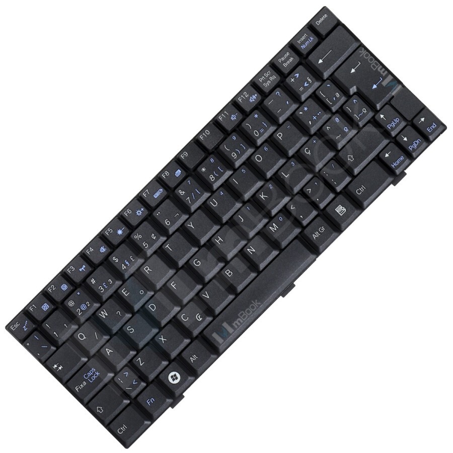 Teclado para Qbex N450, N014 preto layout brasileiro com ç, 