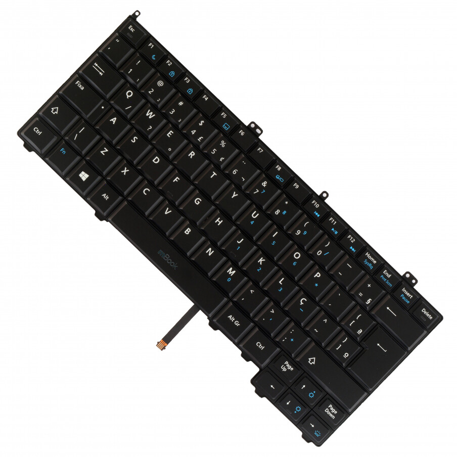 Teclado compatível com RXKD2 iluminado sem apontador, 
