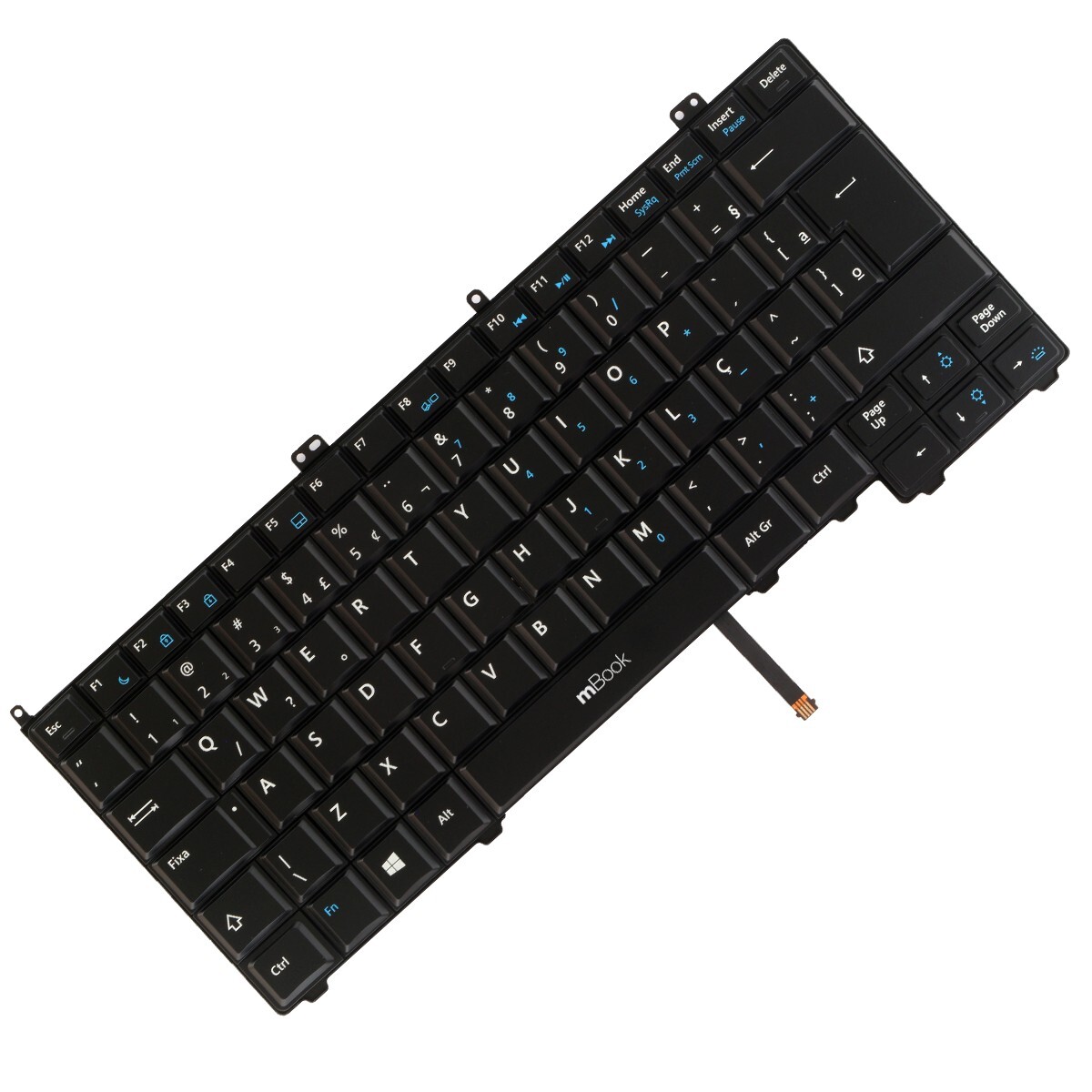 Teclado compatível com RXKD2 iluminado sem apontador, 