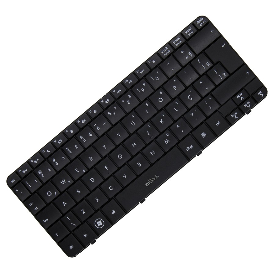 Teclado compatível com 517584-001 com ç, 