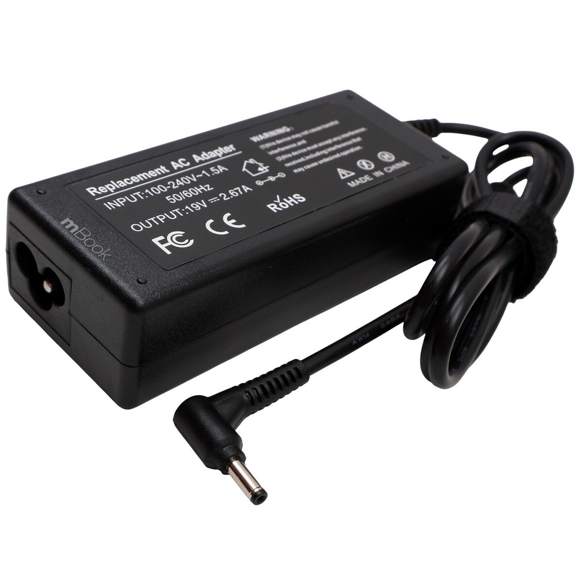 Fonte carregador 19V para CCE Winbook NR23S 3,5x1,35, 