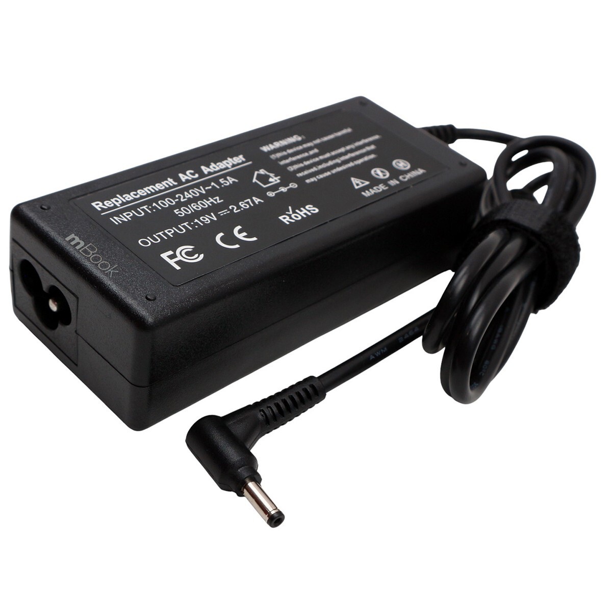 Fonte carregador 19V para CCE Winbook NR23S 3,5x1,35, 