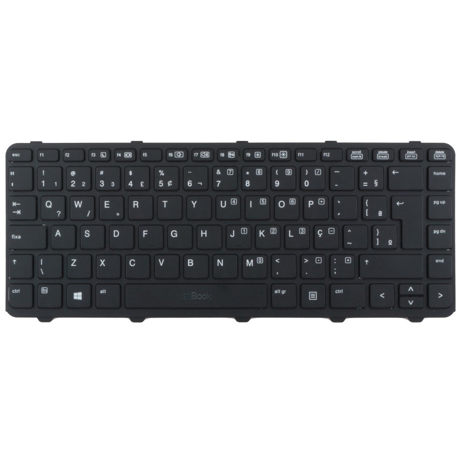 Teclado para Probook 445 G1 com moldura e Ç, 