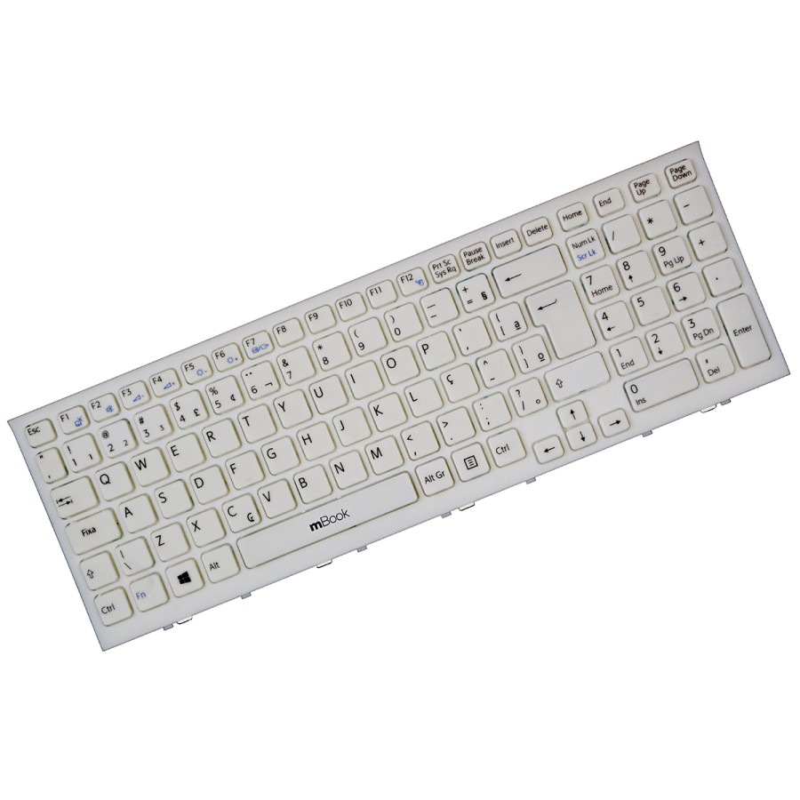 Teclado para Vaio VPCEE2S1E/WI, VPCEE2S1R/BQ branco ABNT2, 