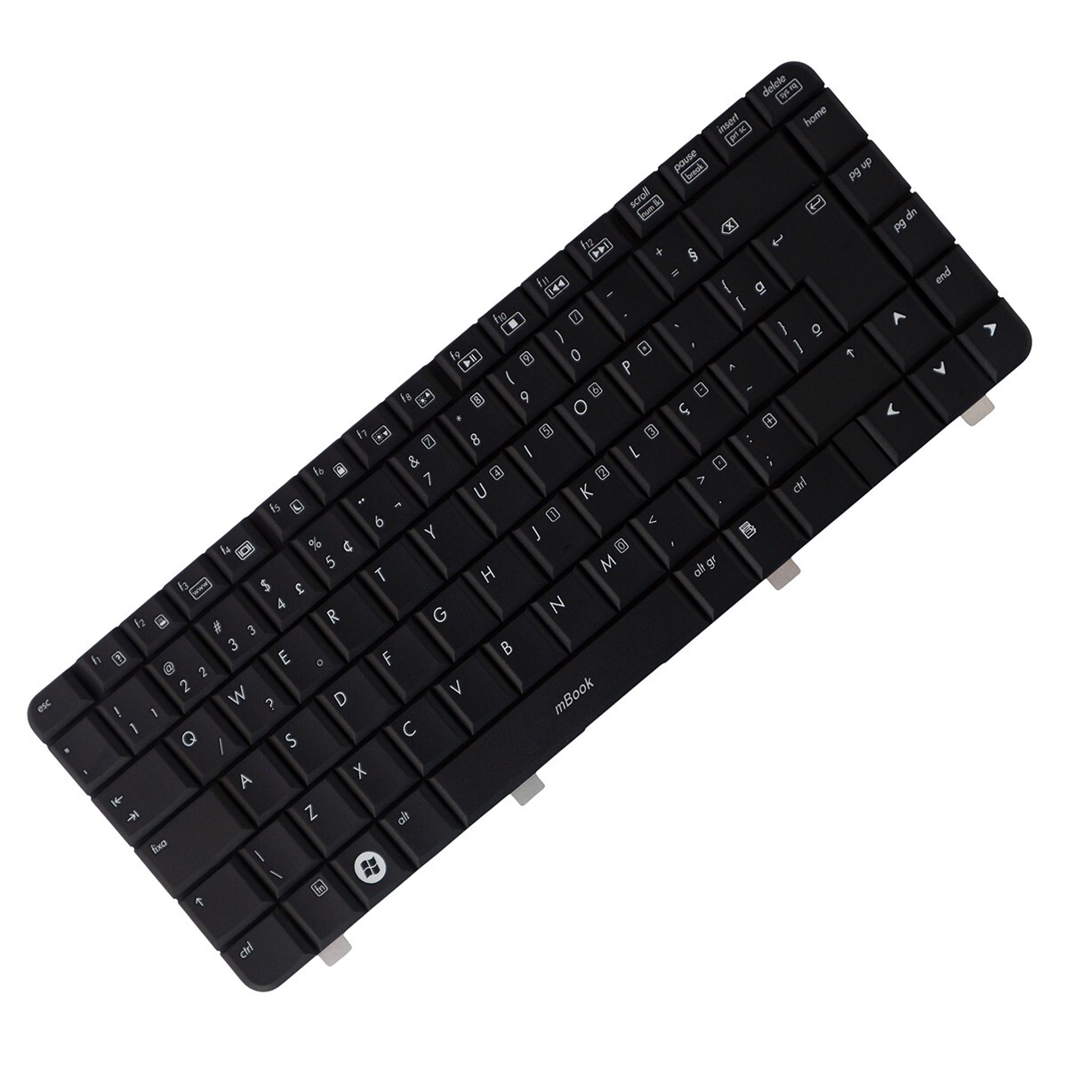 Teclado compatível com HP 417068-201 com Ç, 