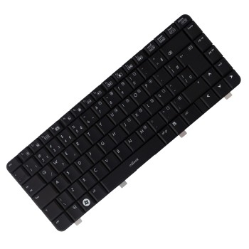 Teclado compatível com HP 417068-201 com Ç, 