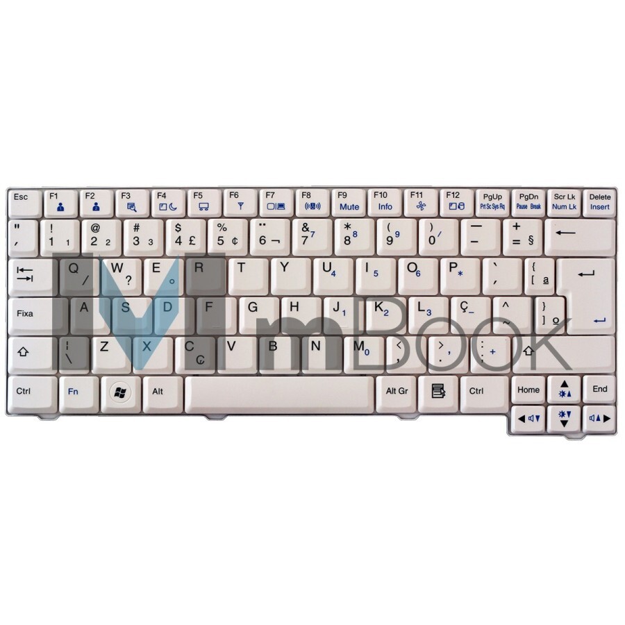 Teclado K0606 compatível LG X120, X130 branco com ç, 