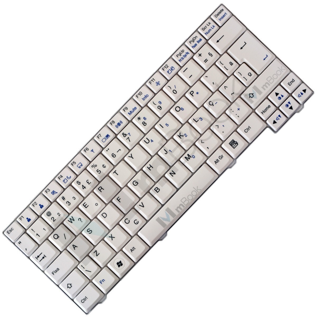 Teclado MP-08J76PA-920 compatível LG X120, X130 branco com ç, 