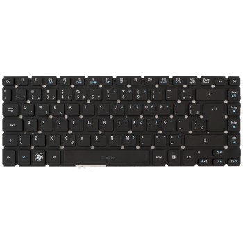 Teclado para Acer NKI141301S sem moldura com ç preto, 