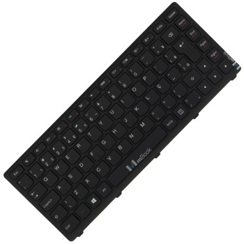 Teclado compatível com NSK-B70SC para Lenovo preto com ç, 
