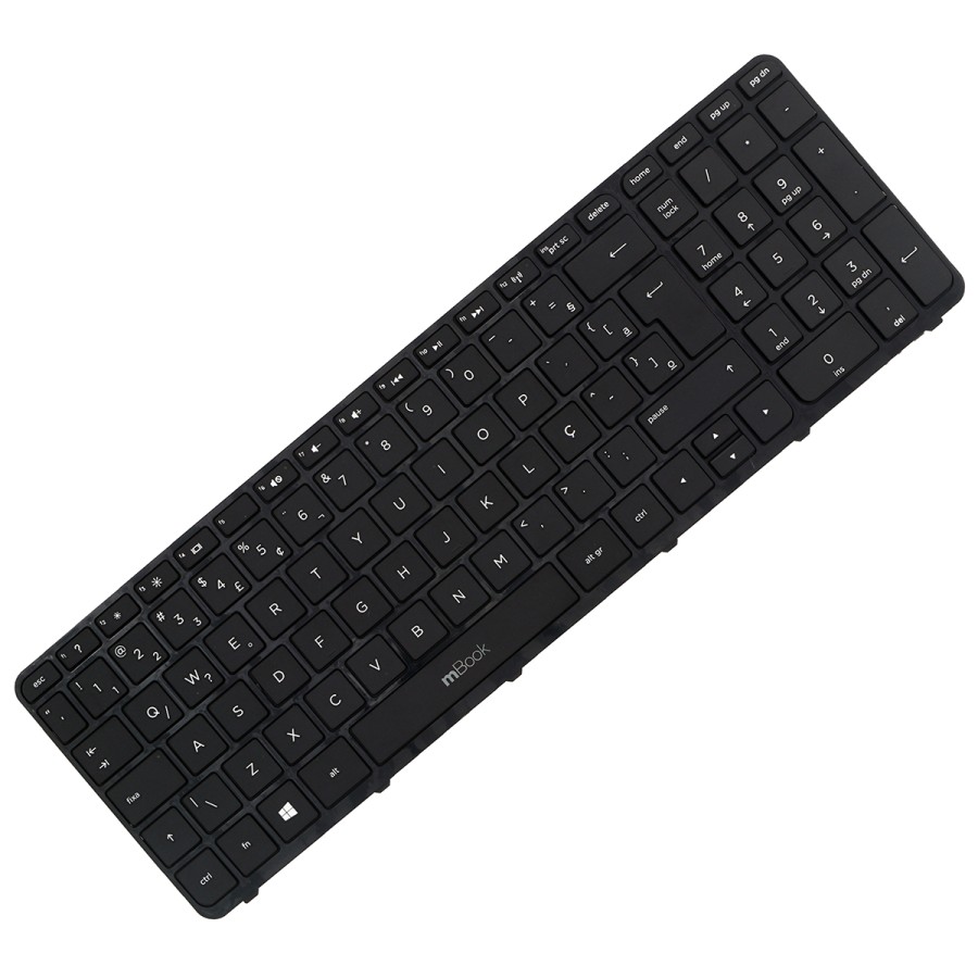 Teclado para HP 708168-031 SG-59800-2BA Rev 3 R65 layout ABNT2 com Ç, 