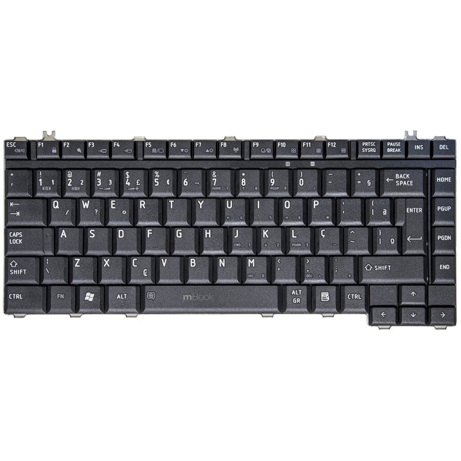Teclado para Toshiba Satellite M500 padrão brasileiro com Ç, 