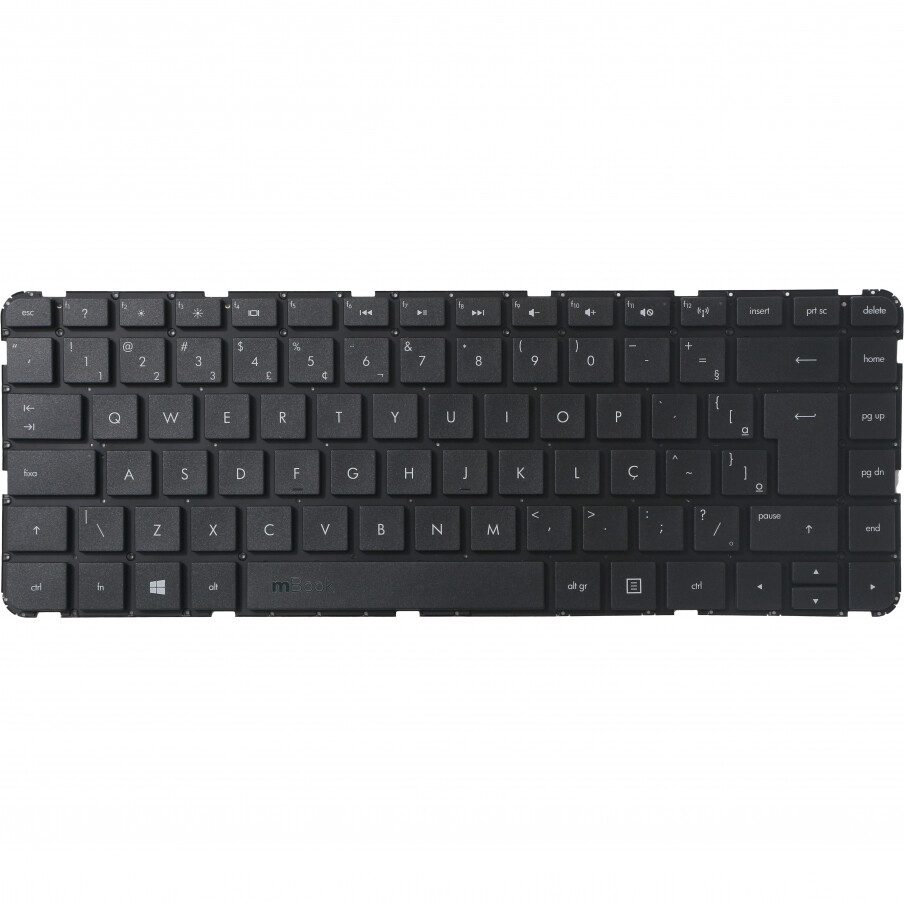 Teclado para HP Pavilion 14-b sem moldura SN6123 com Ç, 