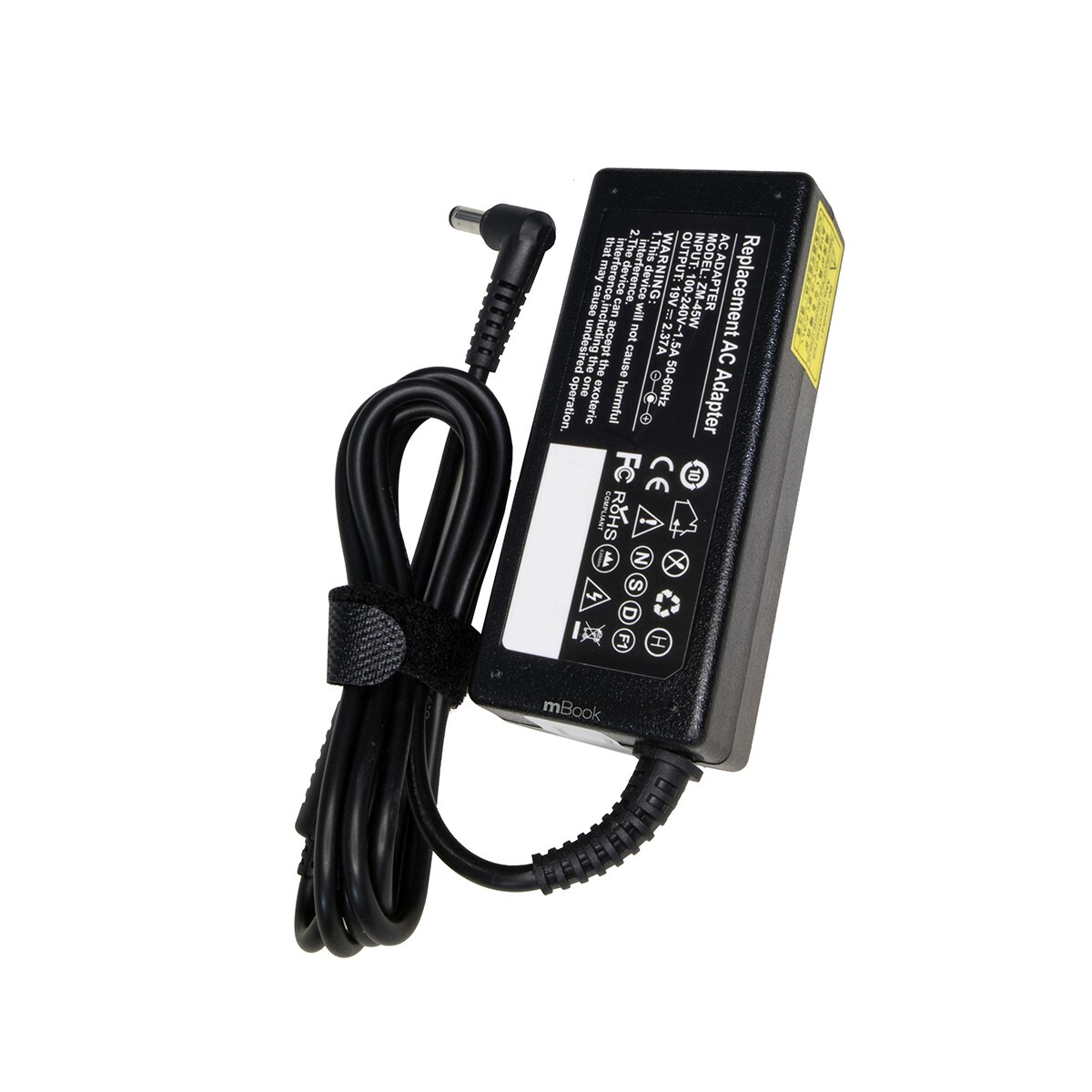 Fonte carregador 19V 2,37A 45W 5,5x2,5mm para Asus Z450, 