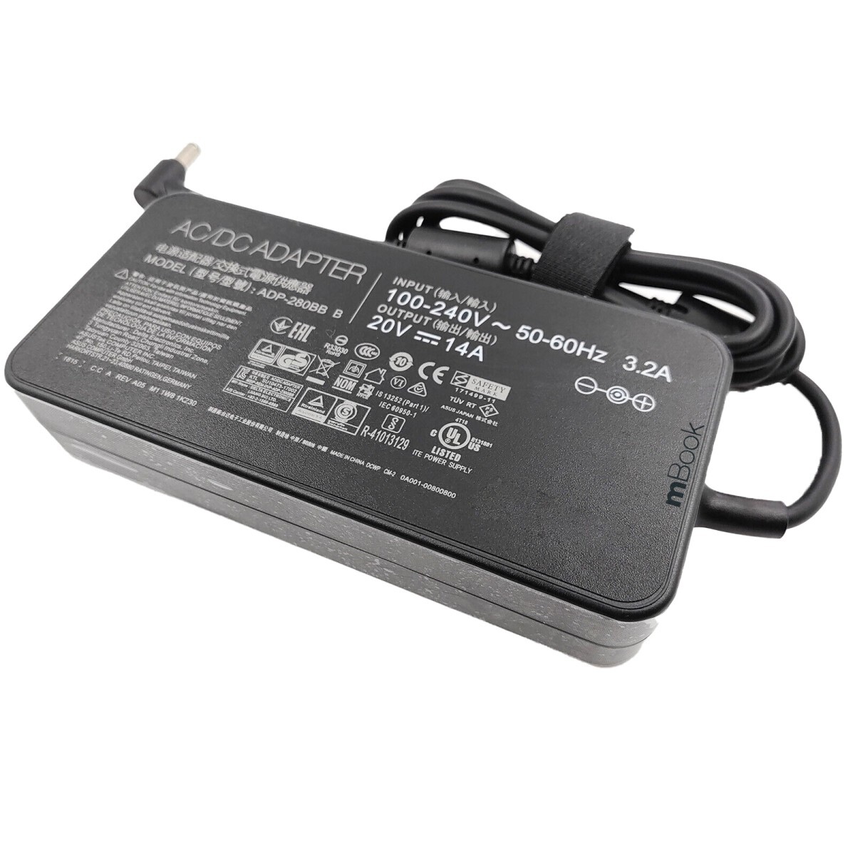 Fonte 20V 14A 280W para Asus GA402NV-N2030W 6,0x3,7mm, 