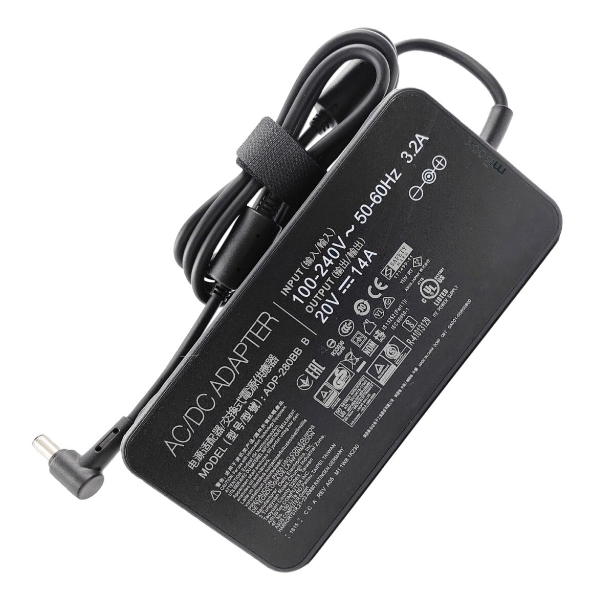 Fonte 20V 14A 280W para Asus G713QR-ES96 6,0x3,7mm, 