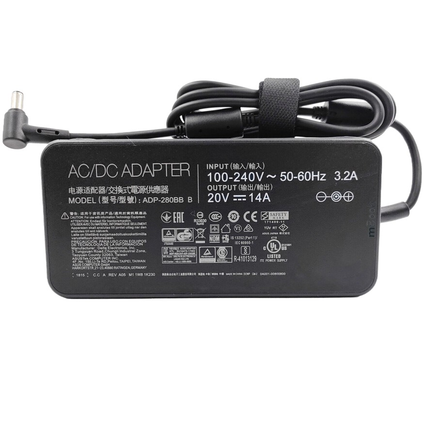 Fonte 20V 14A 280W para Asus G733 6,0x3,7mm, 