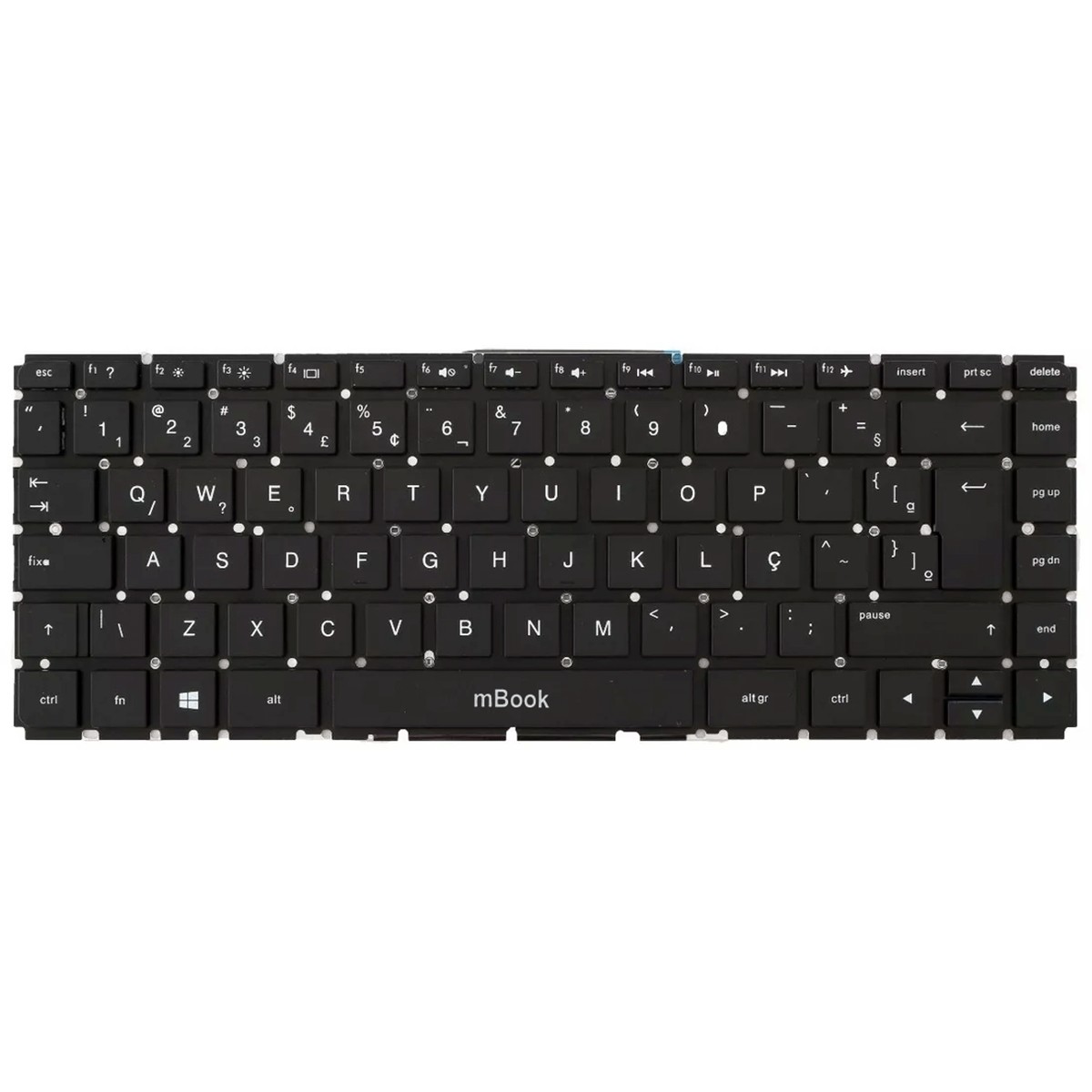 Teclado compatível com V151725AK3BR com ç, 