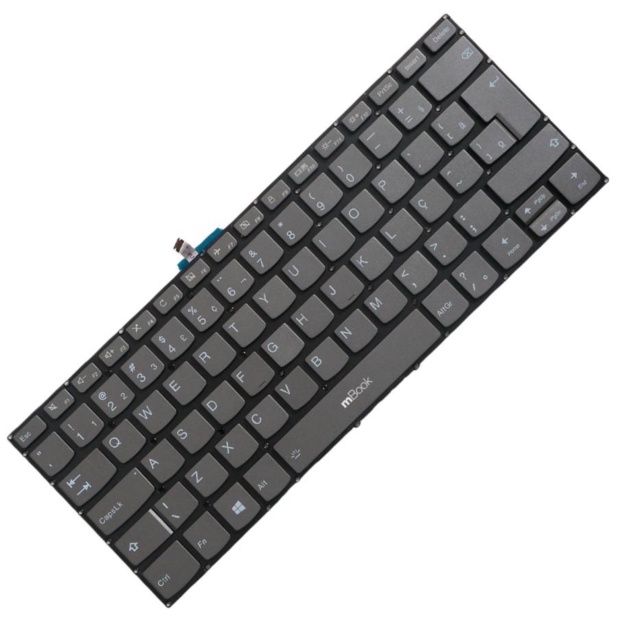 Teclado com iluminação para Lenovo IdeaPad 3-14IML05 81WA, 