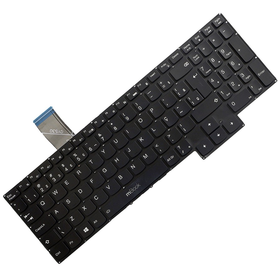 Teclado iluminado para IdeaPad Gaming 3 15IMH05 82CG tecla Ç, 