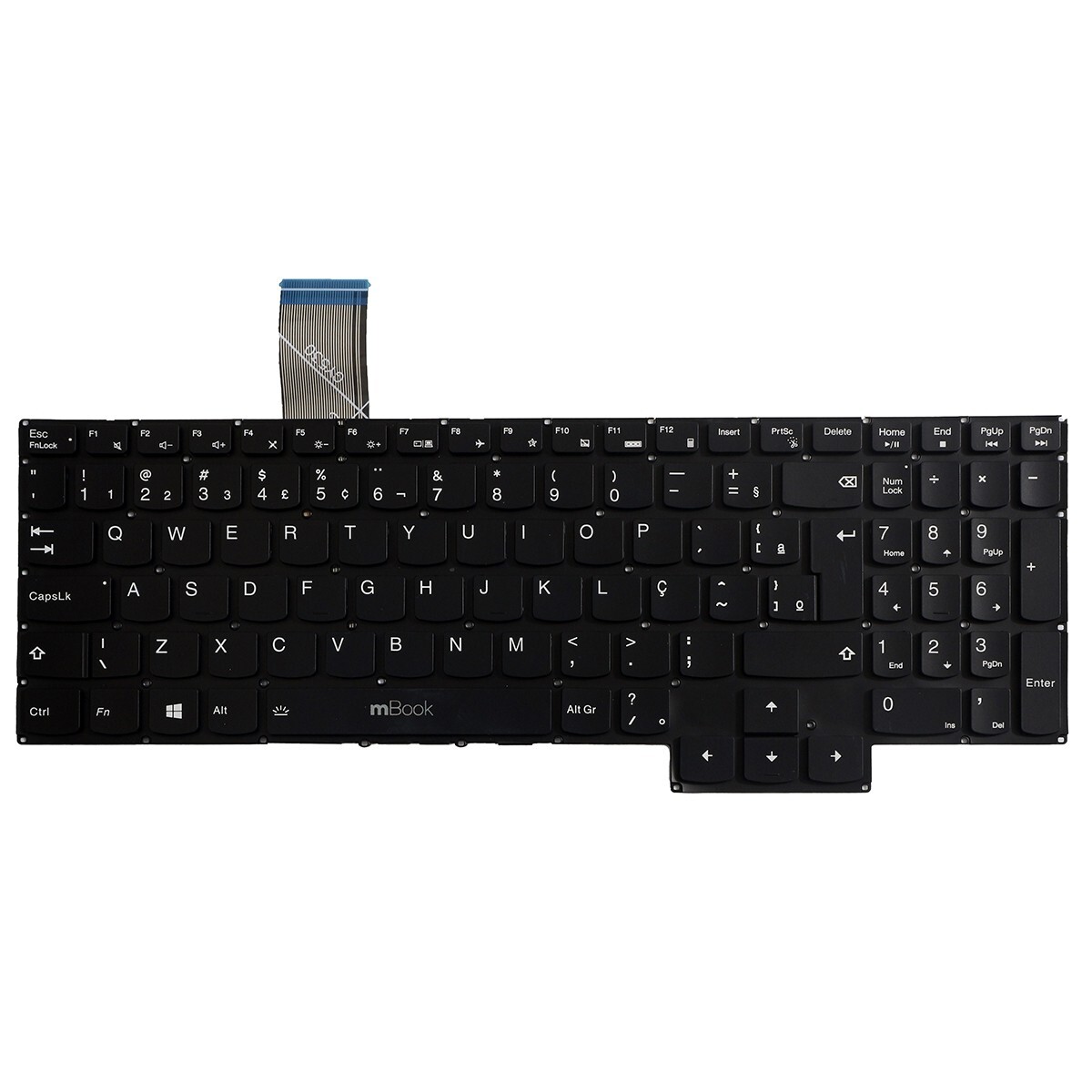 Teclado iluminado para Legion 5 15ITH6H 82JH, 82MH tecla Ç, 