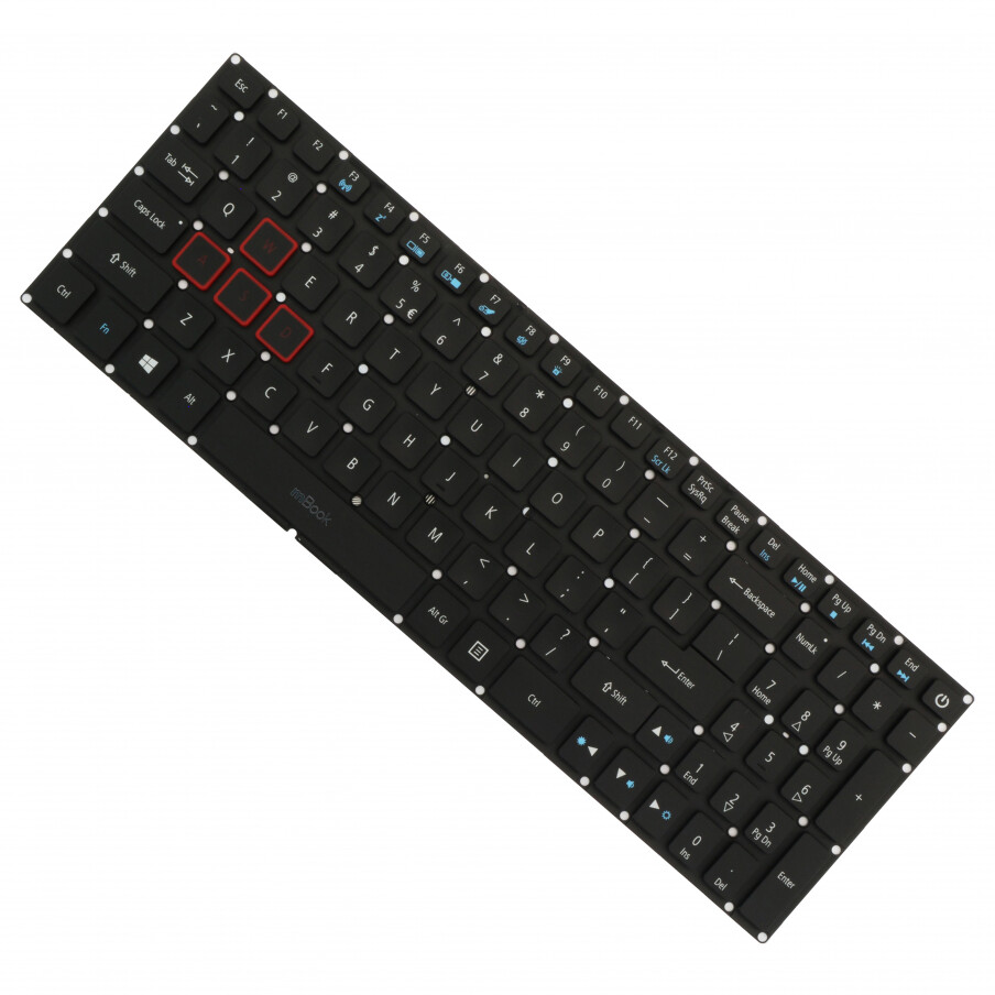 Teclado iluminado para Acer VX5-591G-54PD americano, 