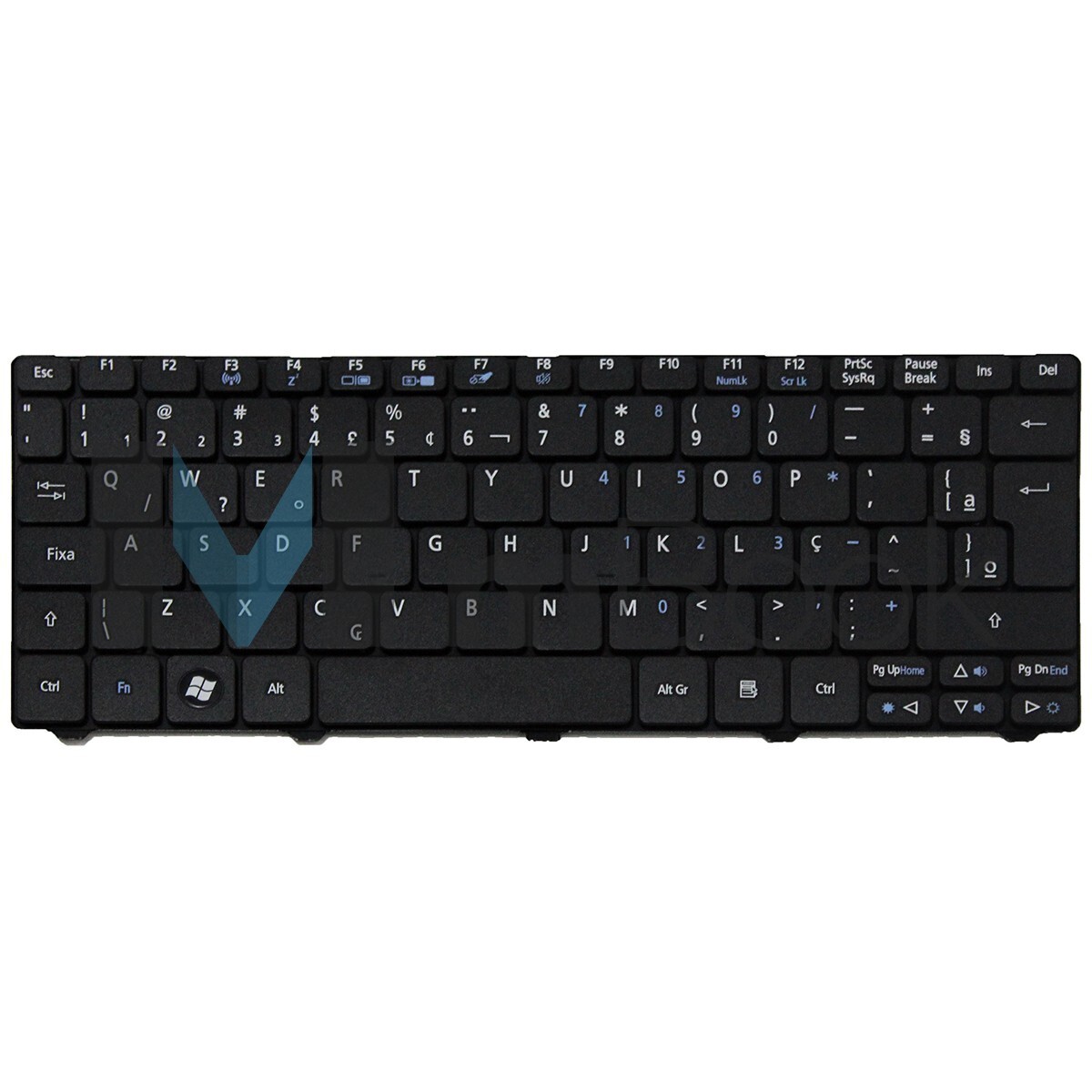 Teclado para Acer PK130AE1025 branco com ç, 